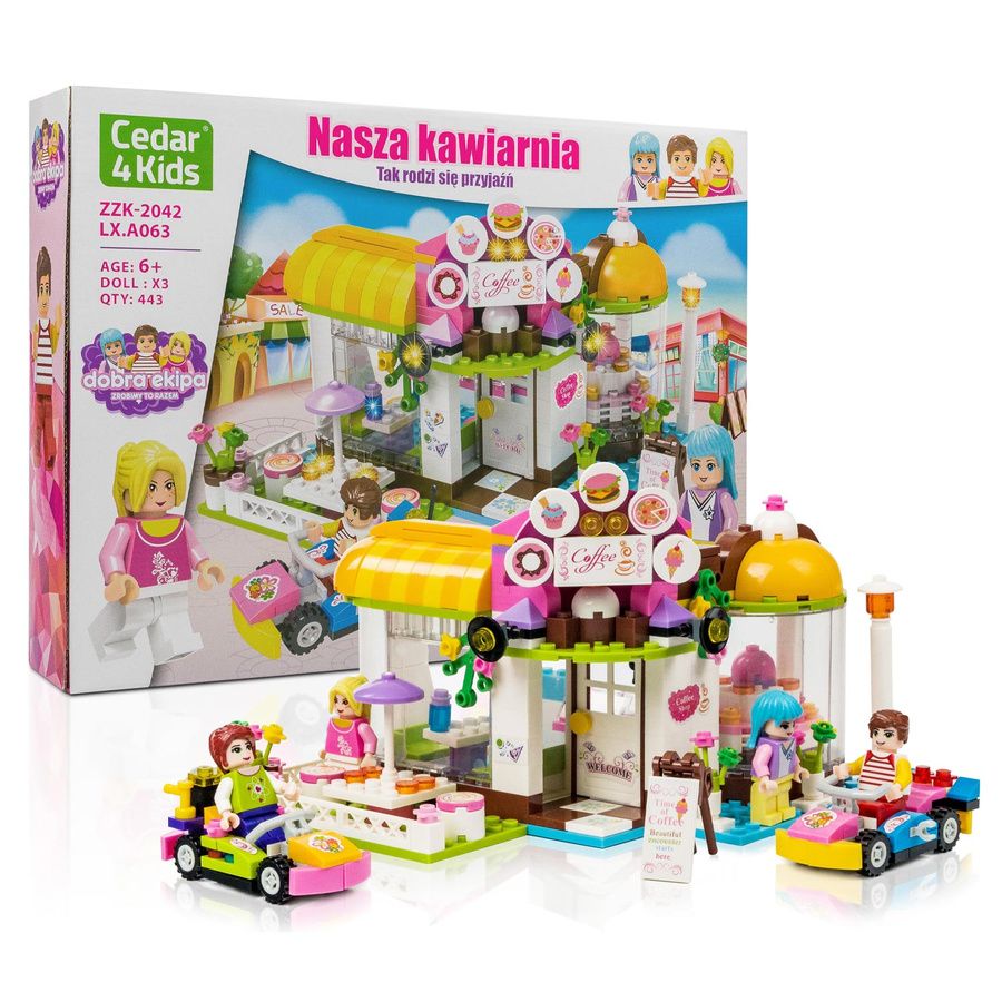 zestaw klocków: nasza kawiarnia - cedar4kids