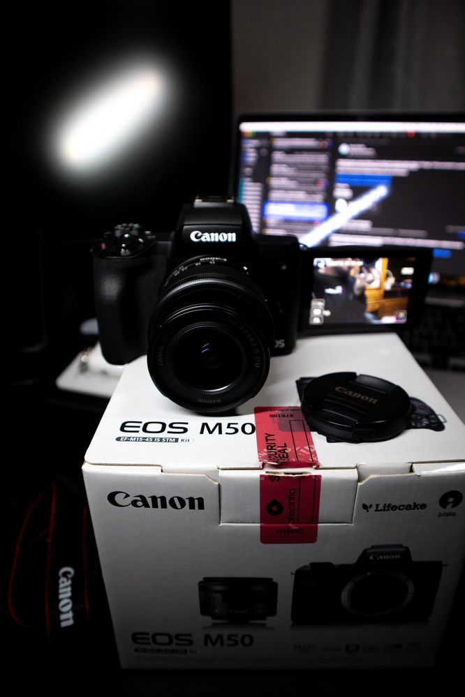 Canon M50 + lente 15-45mm