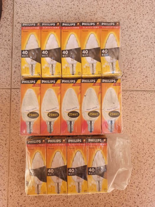 Lâmpadas Philips classictone 25w e 40w