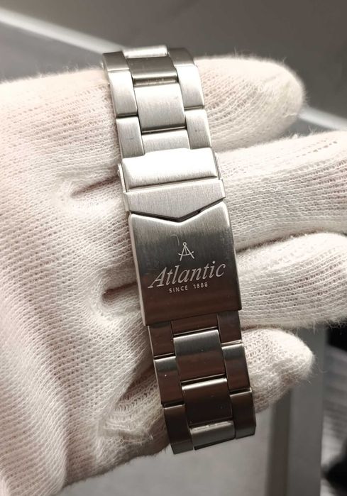 Piękny zegarek męski Atlantic Seaflight, szafir, praktycznie nowy!