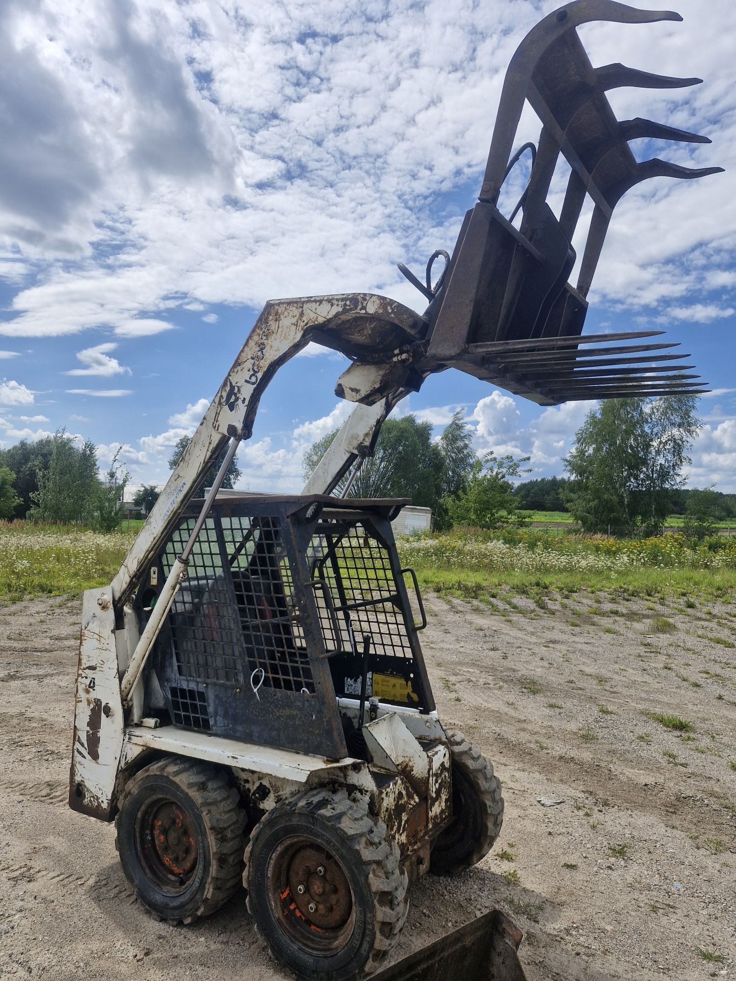 Bobcat 543 miniładowarka, krokodyl, łyżka