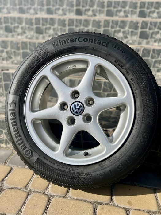 Колеса в зборі 5х112 r15 зима 195/65 Skoda Passat Golf Touran Caddy