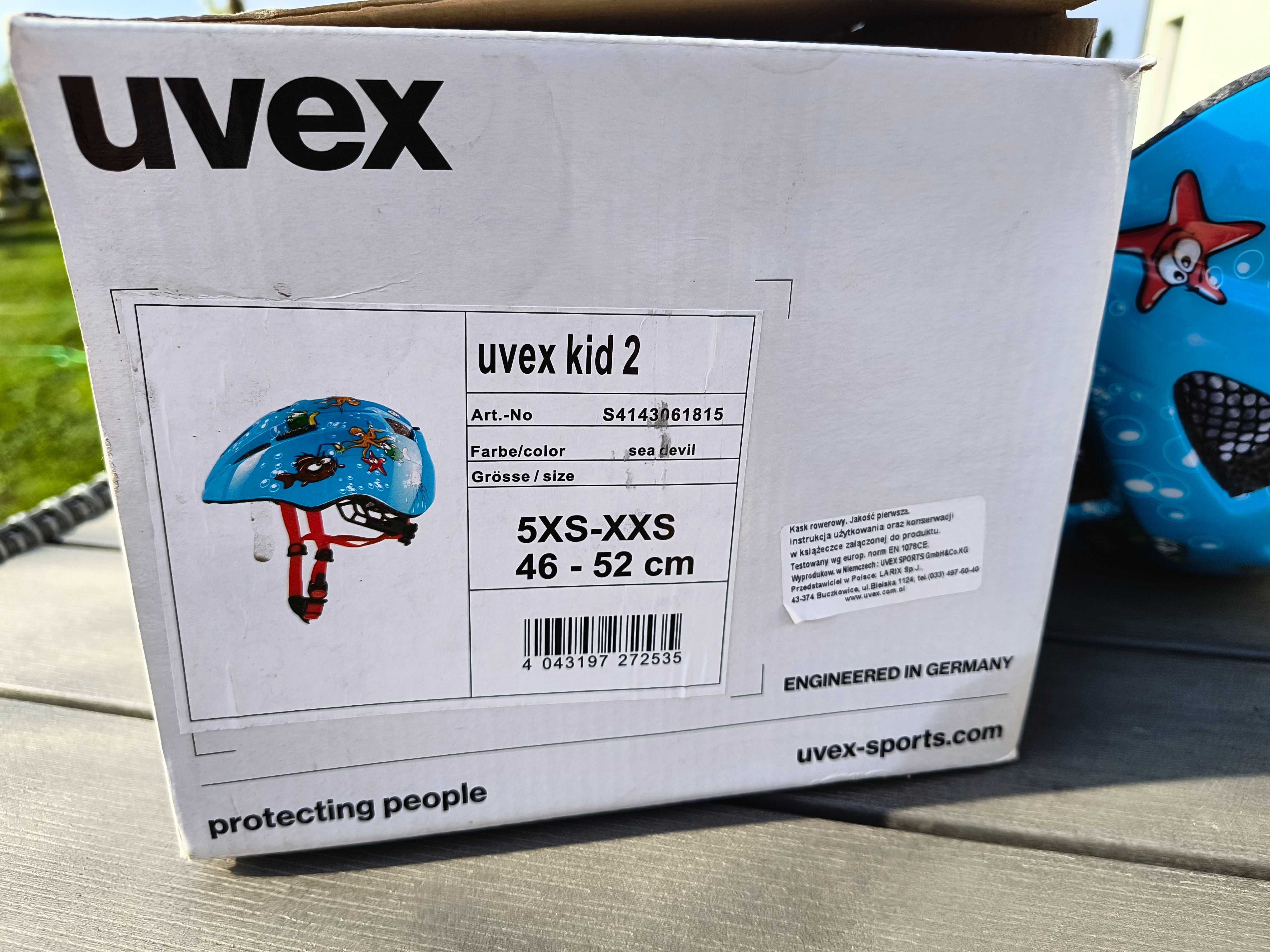 Kask rowerowy dziecięcy Uvex 5XS-XXS