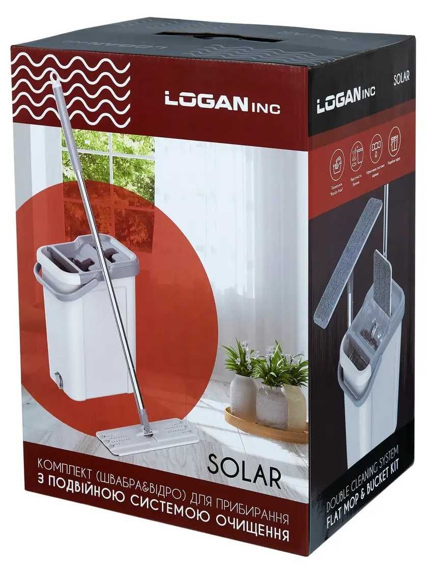 Комплект для прибирання Solar LOGAN inc, швабра та відро