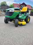John Deere D130 (kosiarka, traktorek) + przyczepka