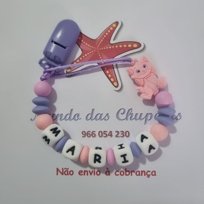 Prende xuxas silicone bebé chupeta