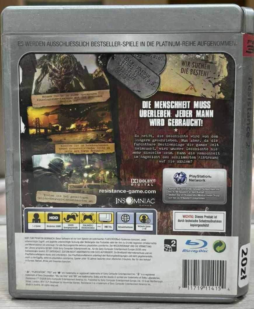 Resistance 2 PlayStation 3