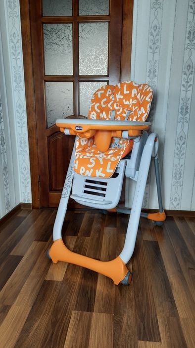 ‼️Chicco Polly 2start з НОВИМ ЧОХЛОМ крісло шезлонг для годування чіко