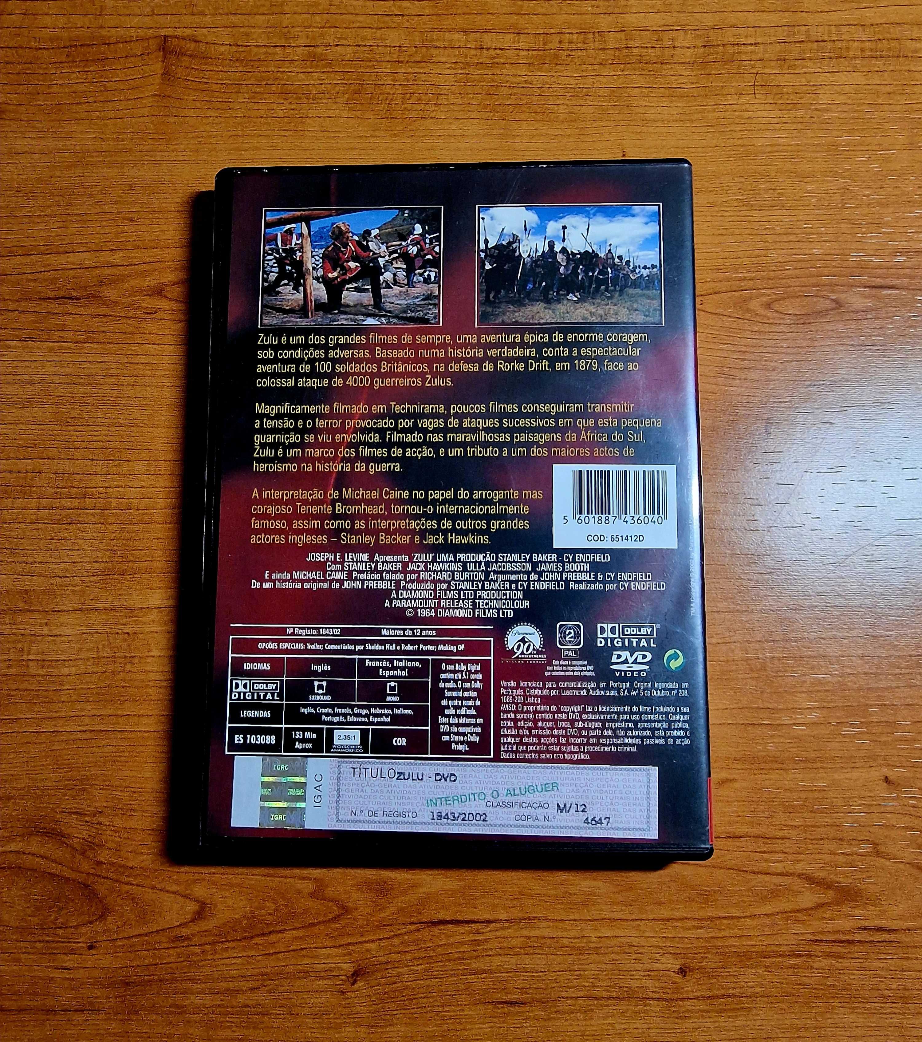 ZULU (Michael Caine/Stanley Baker/Richard Burton) Edição Especial