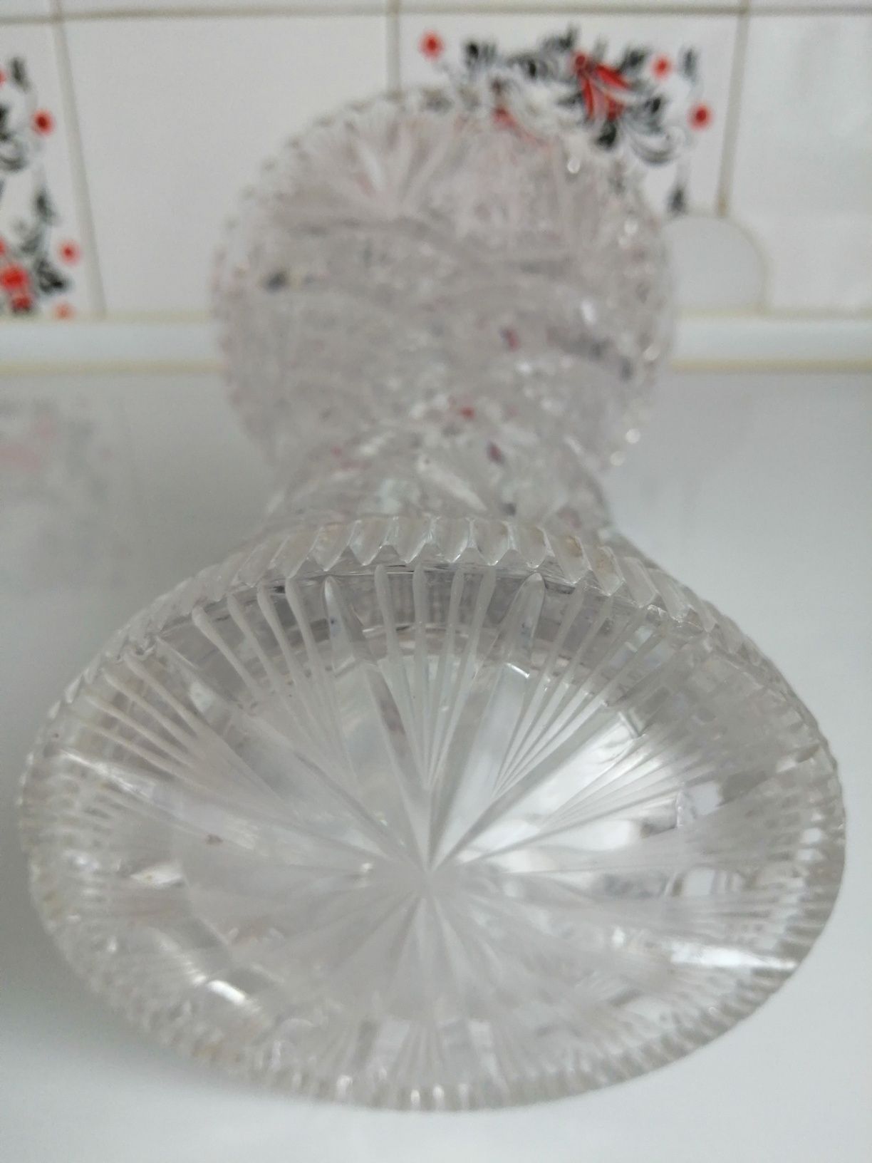 Wazon kryształ porcelana ceramika PRL