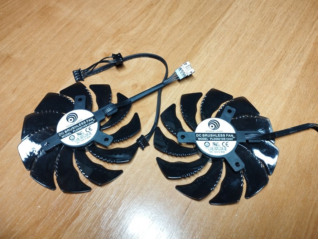 Вентилятори вертушки система охолодження со для відеокарти 12в 0.4а