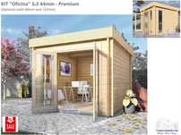 KIT casa madeira "Oficina" 44 área coberta 9.9m²