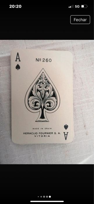 Cartas vintage Heraculo Fournier  2 baralhos