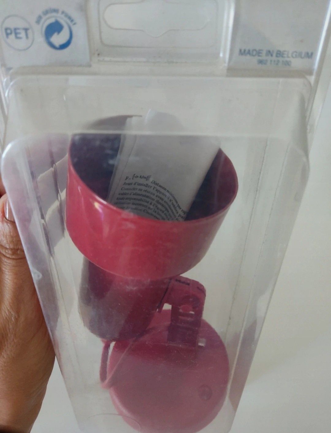 Candeeiro de teto com 1 Foco vermelho vintage anos 80 massive made in