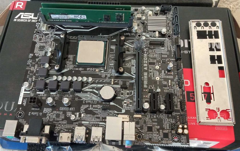 Материнская плата ASUS PRIME A320/Razen 3 1200/8GB-DDR4, sAM4