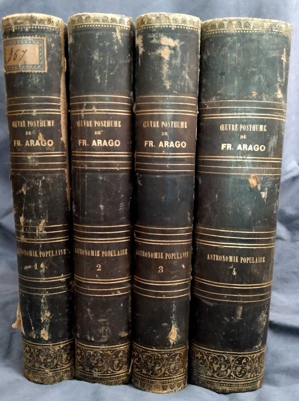 Astronomie populaire par François Arago -  4 volumes-T. O. Weigel Ed.