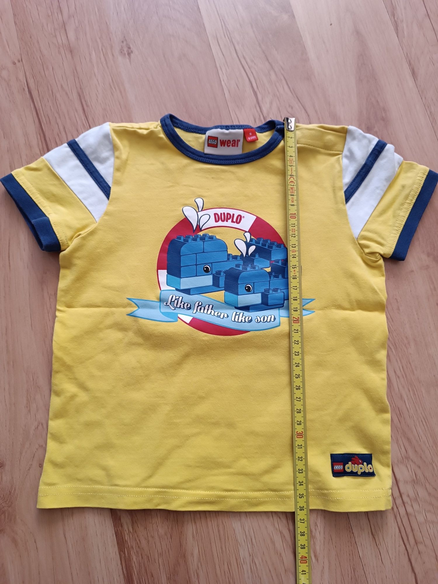 80 86 LEGO Duplo koszulka t-shirt dla chłopca żółta