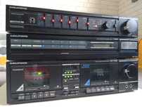 Wieża stereo, zestaw GRUNDIG V4200/T4200/CCF4300. Vintage, lata 80.