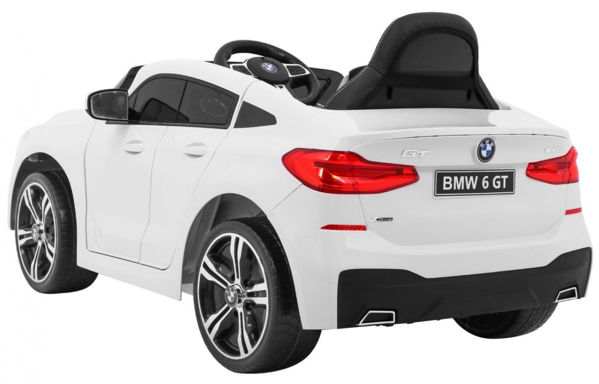 Auto pojazd samochód na akumulator dla dzieci BMW 6 GT Biały