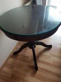 Stół okrągły + szkło