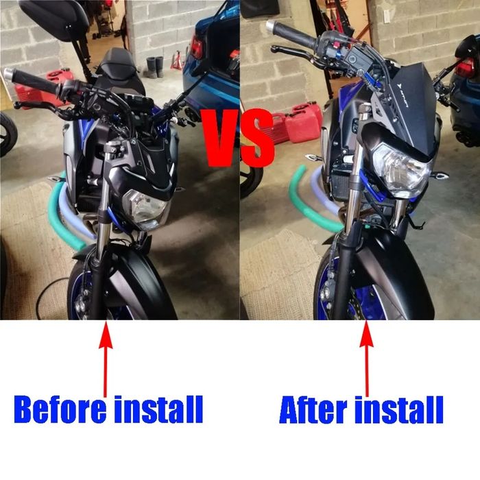 Windscreen guard Vidro frontal protecção radiador MT-07 Yamaha