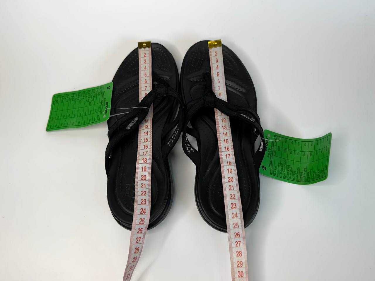 Crocs Capristrappy flip black Крокси дорослі M5/W7 Уцінка! №10094