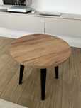 stolik kawowy okrągły 50cm loft dąb kraft