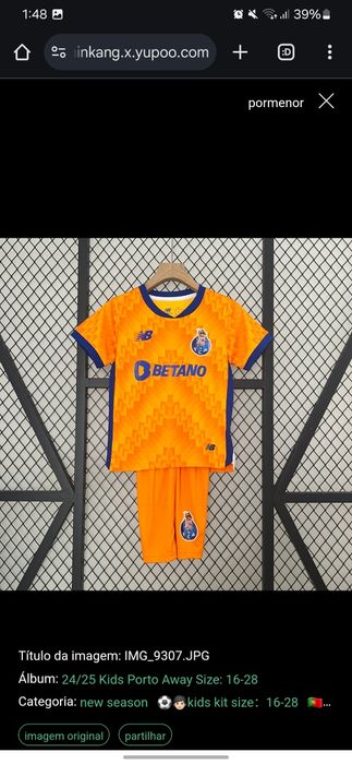 Kits de equipamento de futebol para crianças