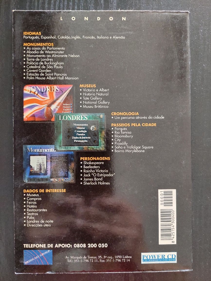 Guia de Londres em power CD, CD Rom, CD audio