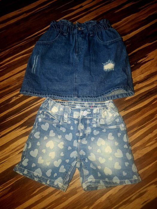 Spodenki i spódniczka Jeans 122cm
