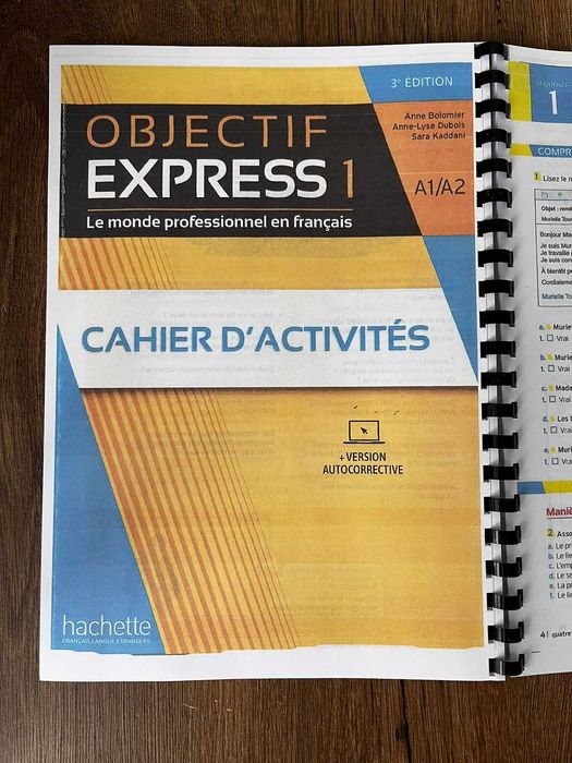 Objectif Express I 3e Edition A1/A2+Cahier d'activites