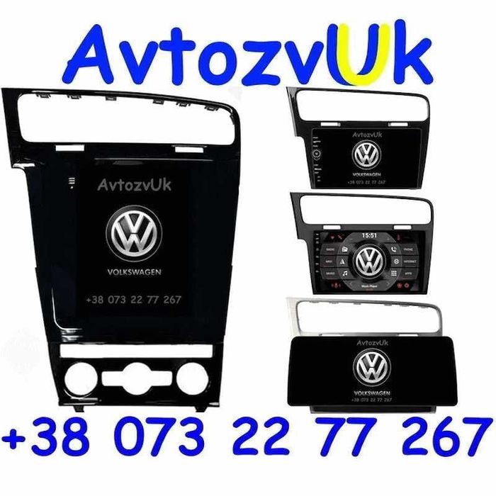 Android GOLF 7 Volkswagen Гольф VW Tesla 2 дин GPS CarPlay Магнитола