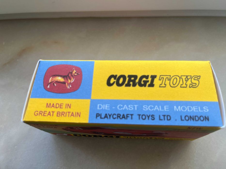 Caixa reprodução Corgi Toys Wizzwheels 377 Marcos 3 Litre , esc. 1:43