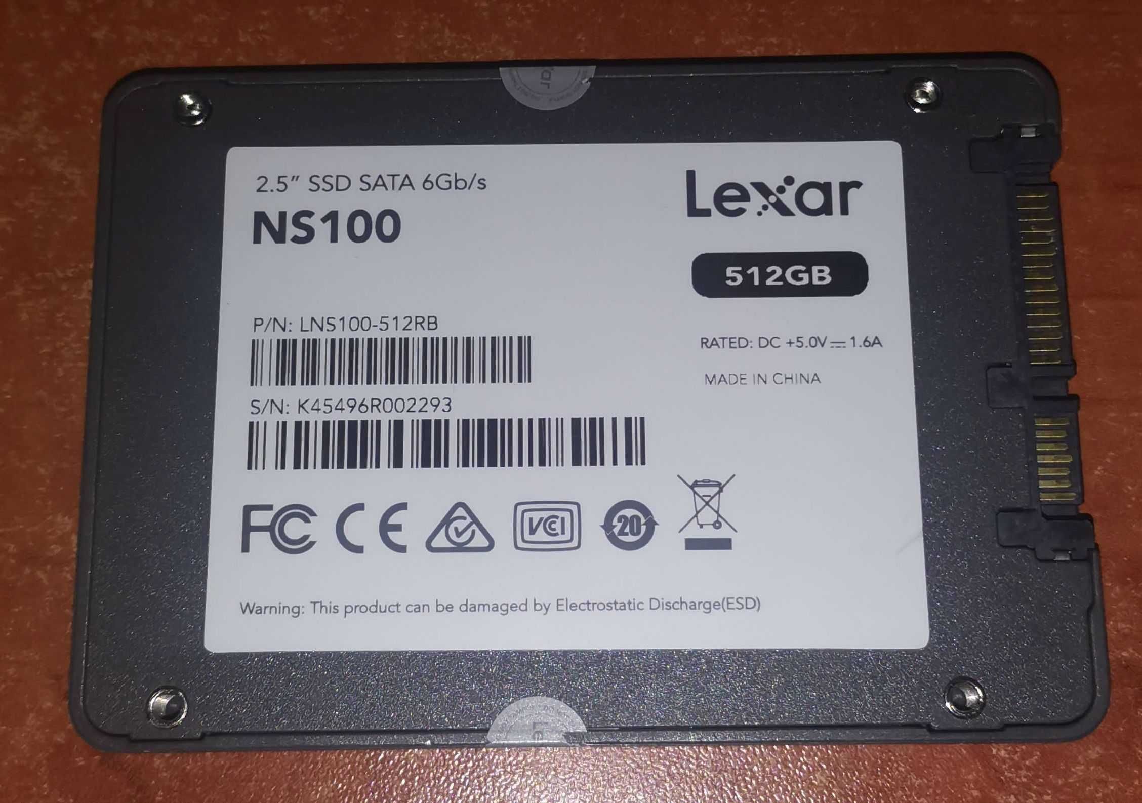 Lexar 512GB 2,5" SATA SSD NS100 szybki