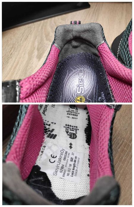 NEW Size 37 Sievi кросівки із захистом S3  Sweet Roller+ Finland