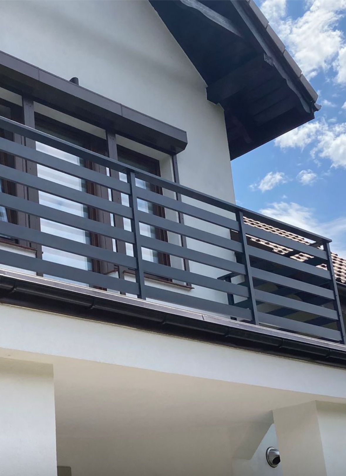 Balustrada balkonowa na balkony malowane proszkowo balustrady alu