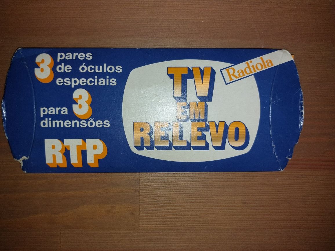 C Radiola TV + RTP 1985 "TV em Relevo" (Optimo Estado)