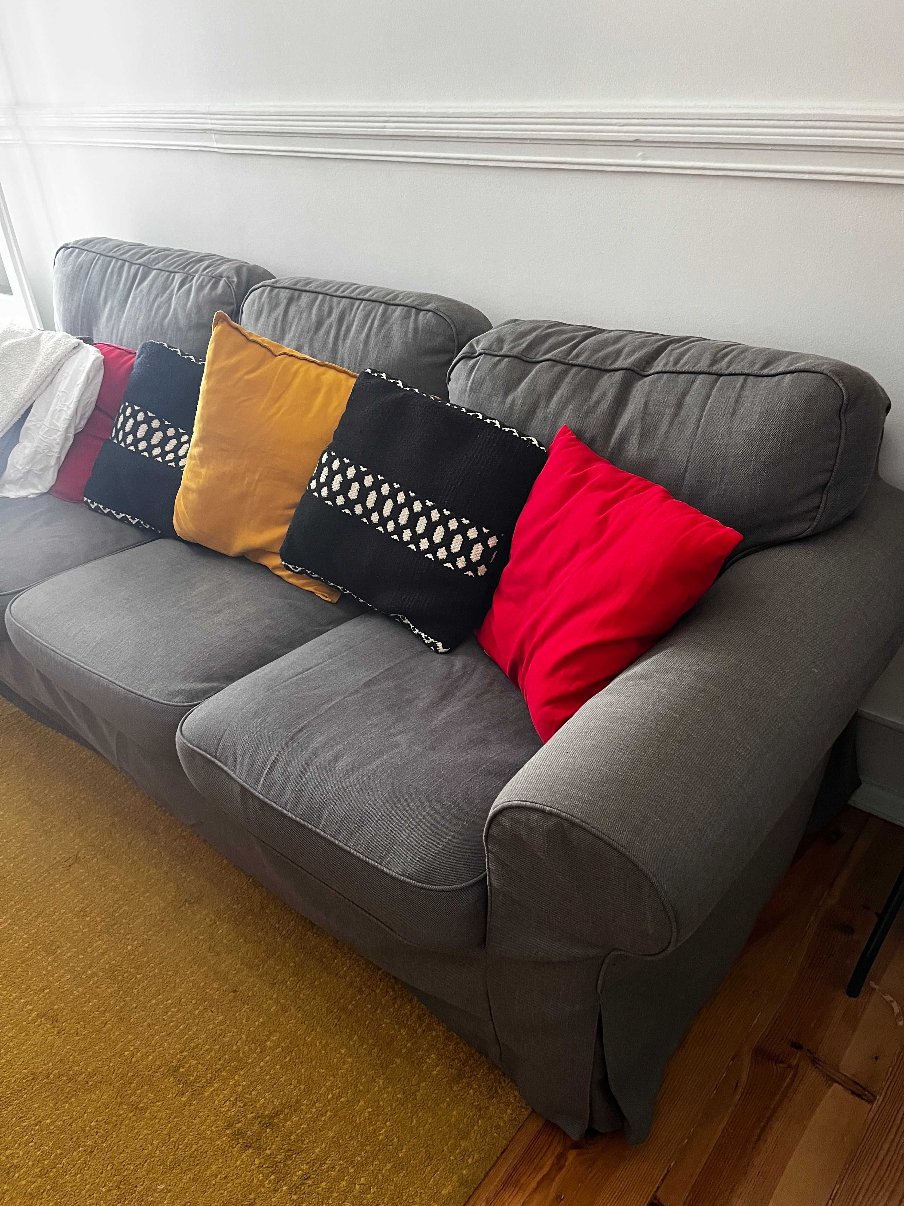IKEA EKTORP 3-Seater Sofa + Cushions in Great Condition