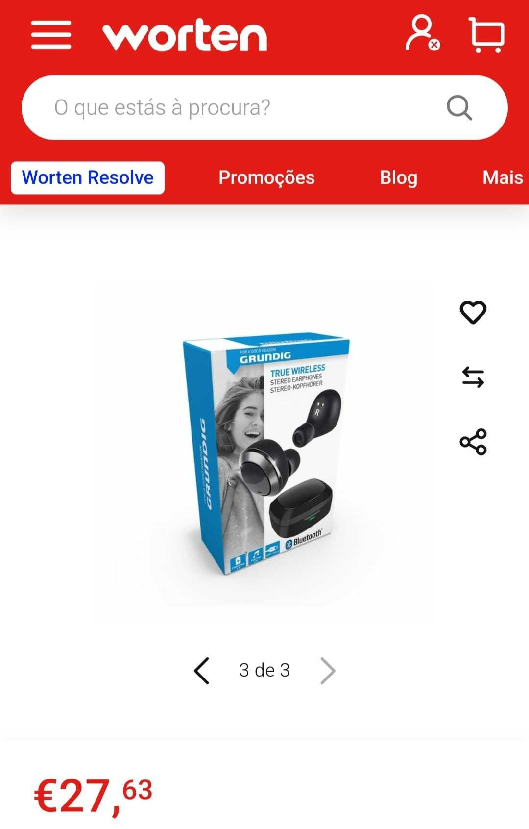 Fones  Grundig bluetooth