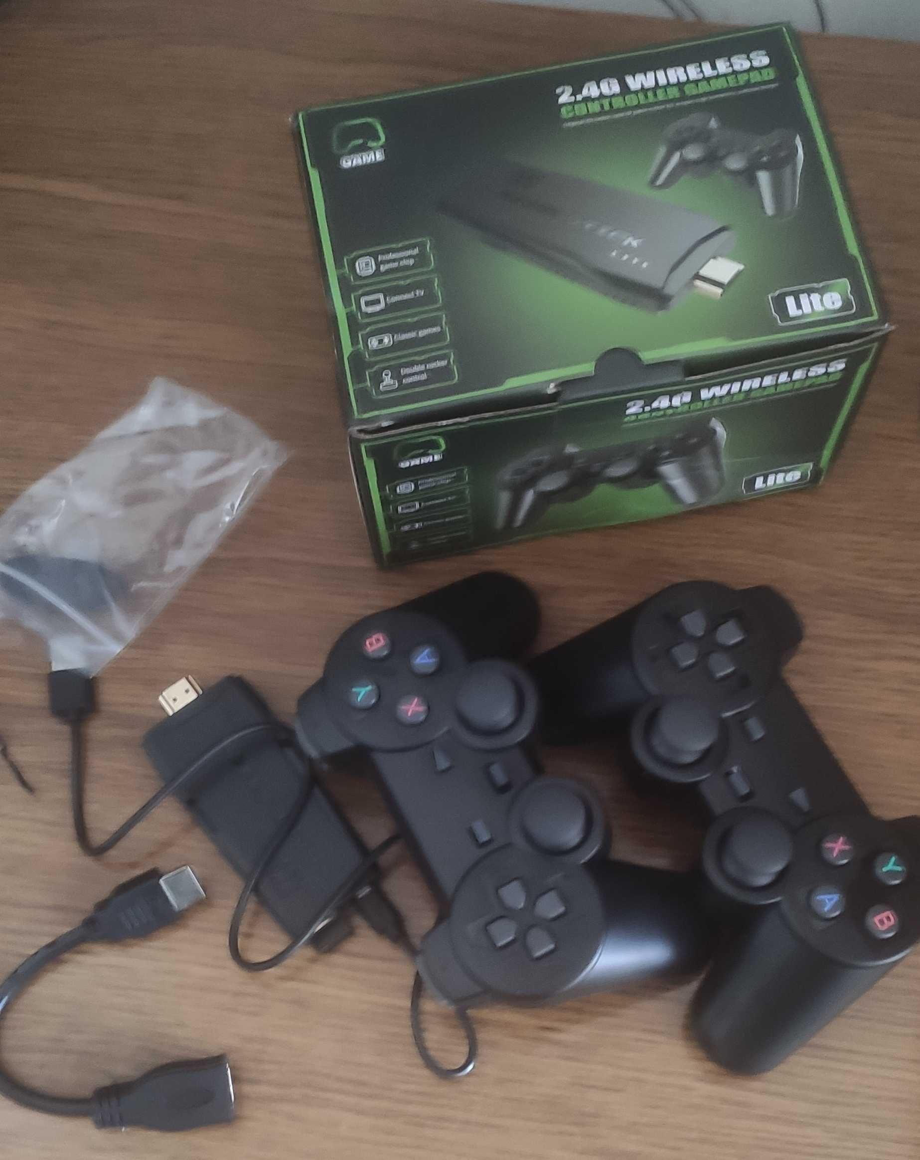 Ігрова приставка m8 mini game stick 4k hdmi та 2 бездротові джойстики