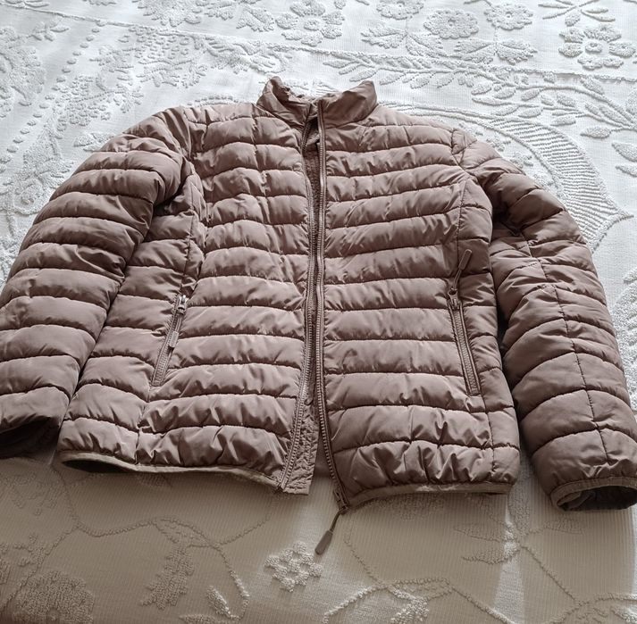 Casaco acolchoado beje da Throttleman