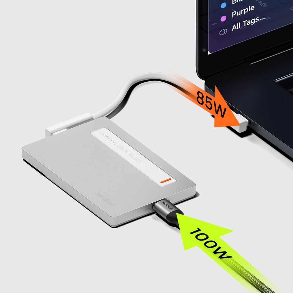 SHARGE Disk plus M.2 NVMe Enclosure Small External SSD Case 10Gbps