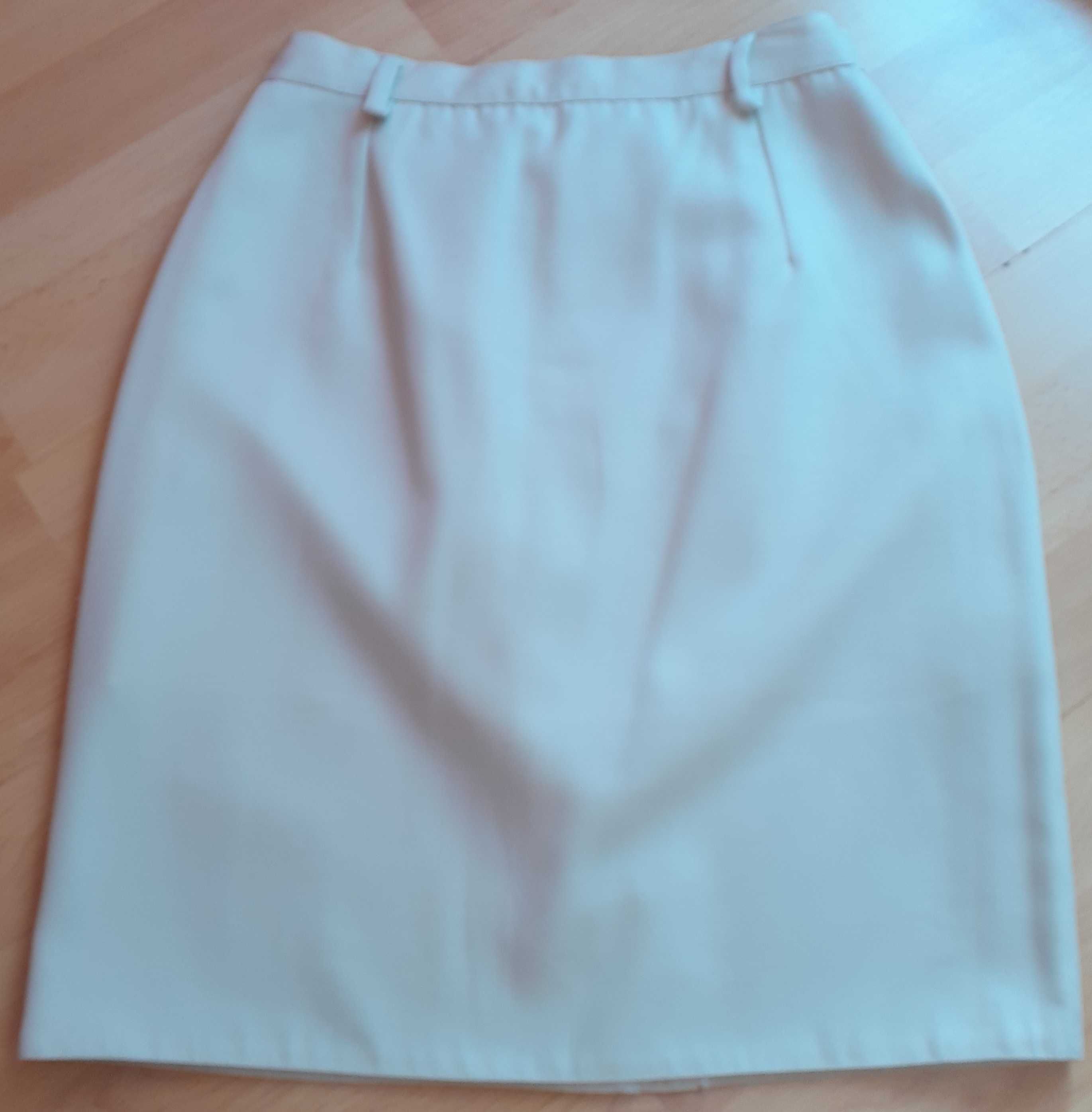 Beżowa, klasyczna spódnica Vintage rozmiar 36/38