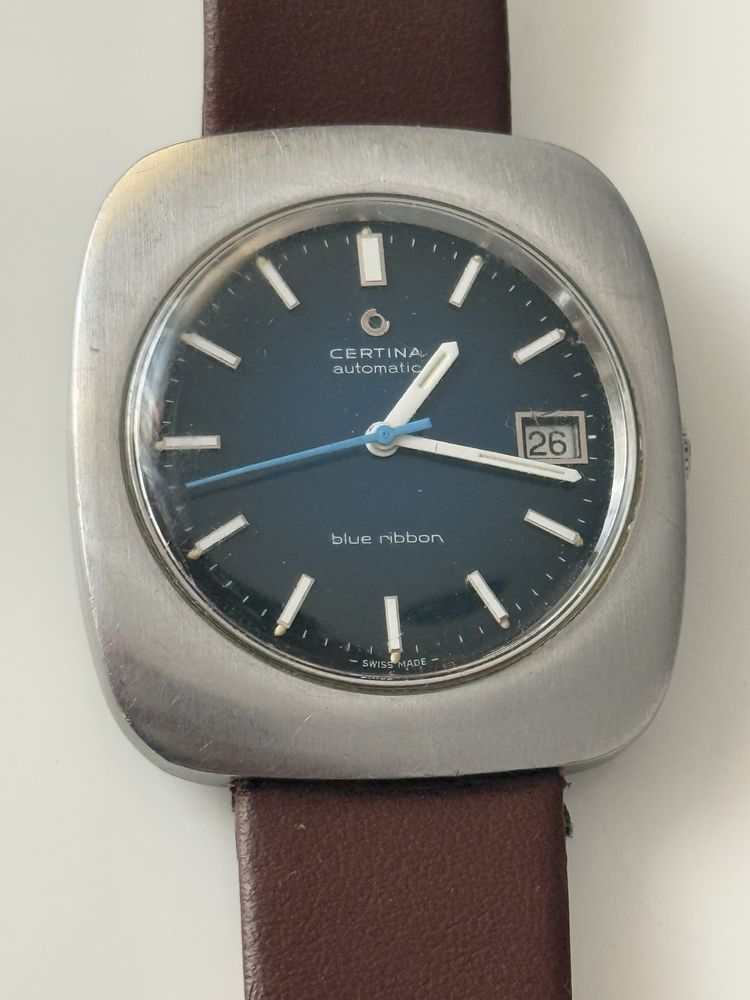 Zegarek męski Certina Automatic Blue Ribbon 28 jewels,wielki 40/44mm