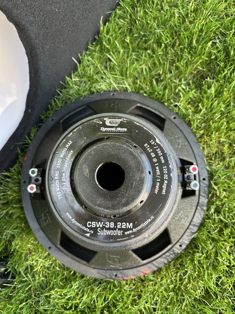 Потужний сабвуфер DST CSW-38.22M та моноблок uaudio malva 1200