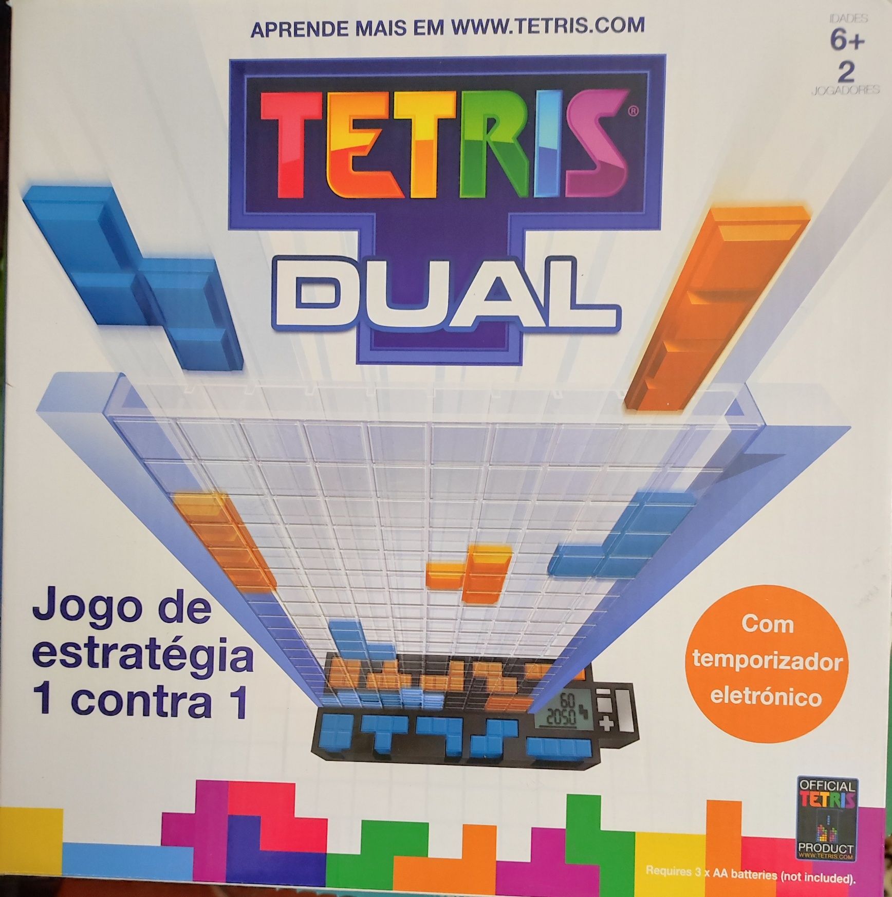 Vários jogos Tetris, horas, contrários, abecedário