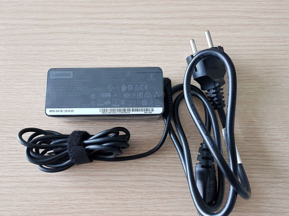 Oryginalny zasilacz LENOVO 65W USB-C Model ADLX65YLC3A