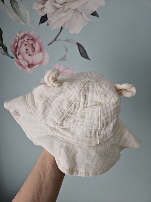 2 kapelusiki dla dziewczynki rozmiar 40/44