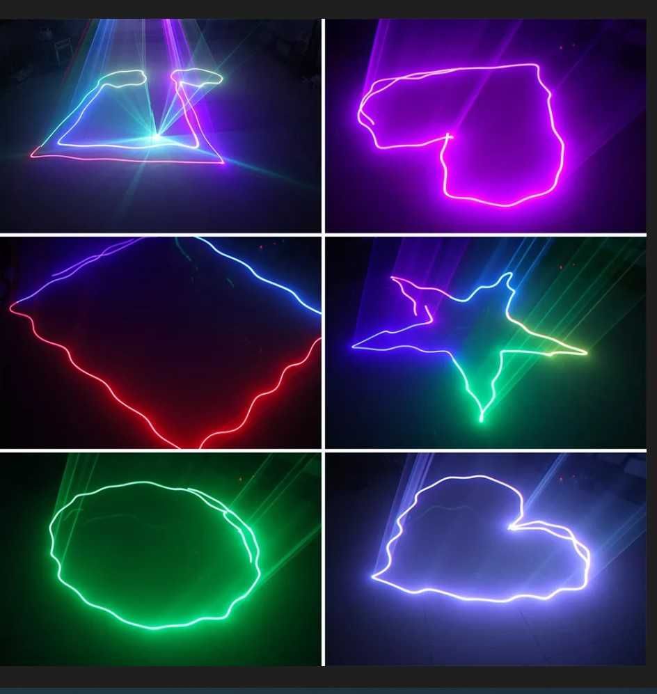Laser dyskotekowy 500mW + pilot