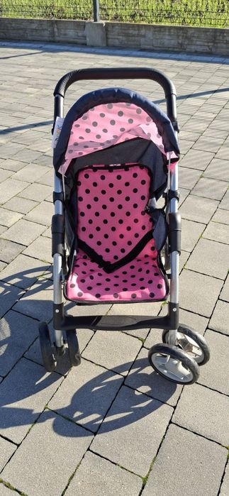 Wózek dla lalki i fotelik na rower